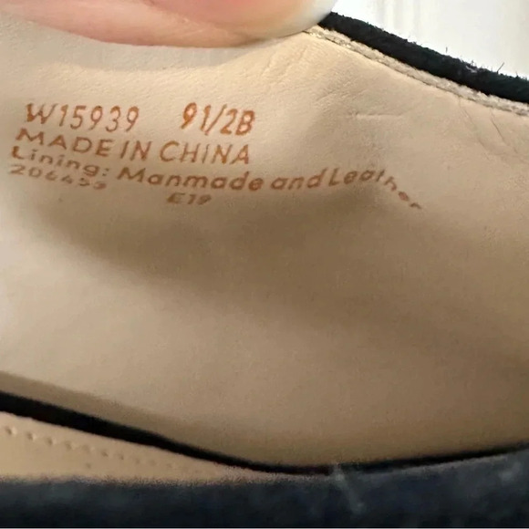 Cole Haan Emmett Bootie Black Suede Tie Ankle Open Toe Heel Size 9.5 B - Picture 8 of 11